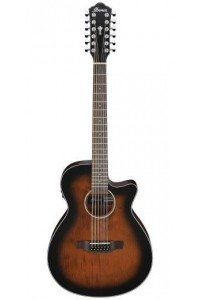 Ibanez AEG5012 12-String Acoustic/Electric Guitar - Dark Violin Sunburst