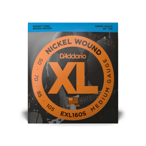 D'Addario EXL160S - Nickel Round Wound SHORT SCALE 50-105