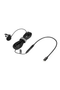  Saramonic LavMicro U1B Omnidirectional Lavalier Microphone with Lightning Connector for iOS (19.6' Cable) 