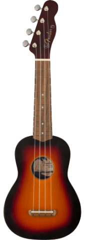 Fender Venice Soprano Uke - Sunburst